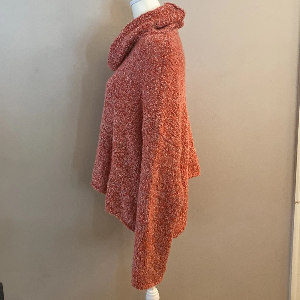 Free People BFF Sweater with Cowl Neck - Scarlet Flame - Picture 3 of 12